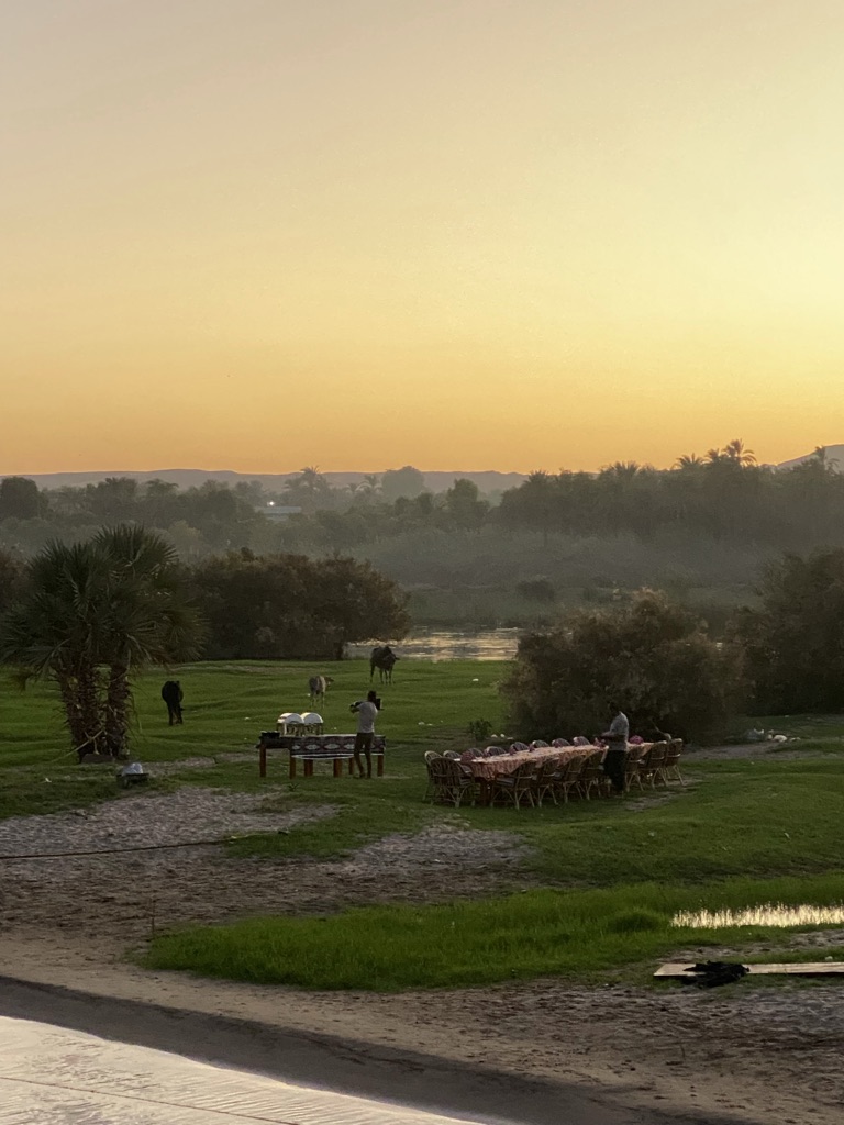 Moment partagé en Égypte